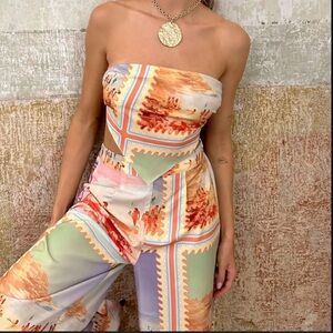 12th Tribe Kira Strapless Bandana Top